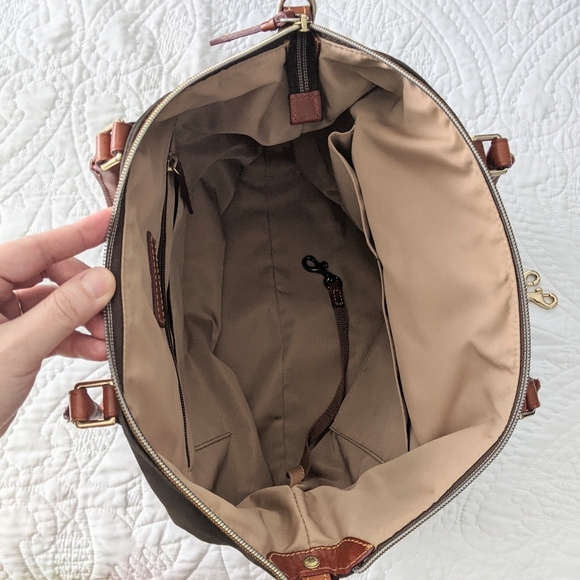 Dooney & Bourke Large Nylon Pocket Satchel - Picture 5 of 9